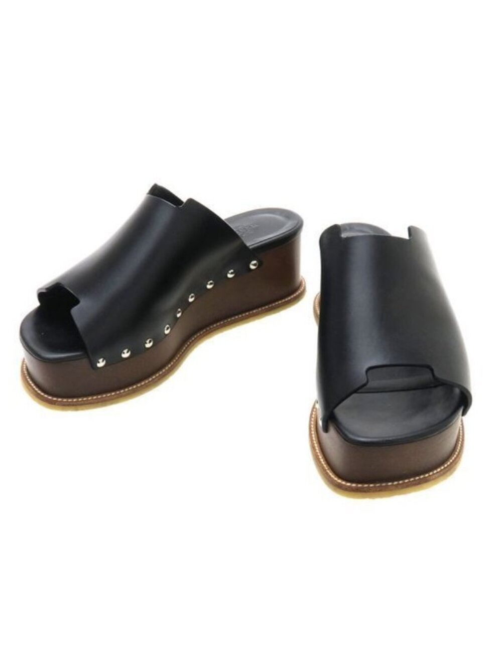 Hermes Sandals Ellipse Black